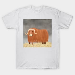 Musk Ox Illustration T-Shirt